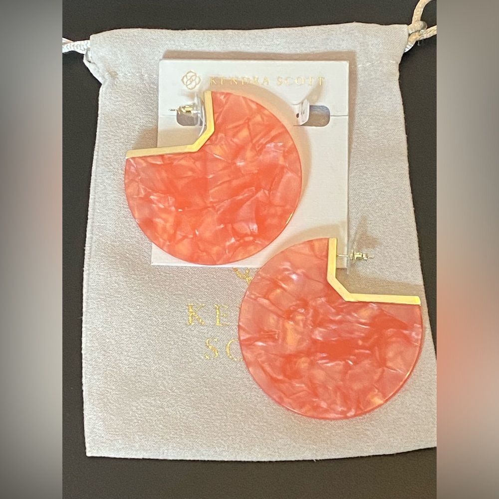 New Kendra Scott Kendra Scott Kai Earrings Peach Acetate